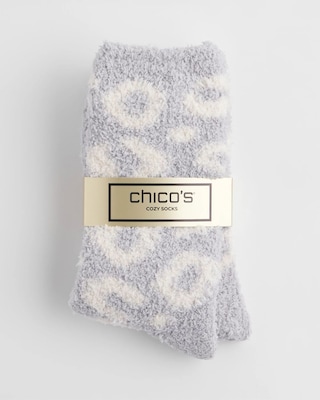 Animal Print Cozy Socks click to view larger image.