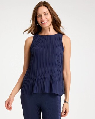 Travelers™ Pleated Chiffon Tank