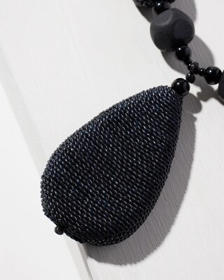 Black Pendant Necklace