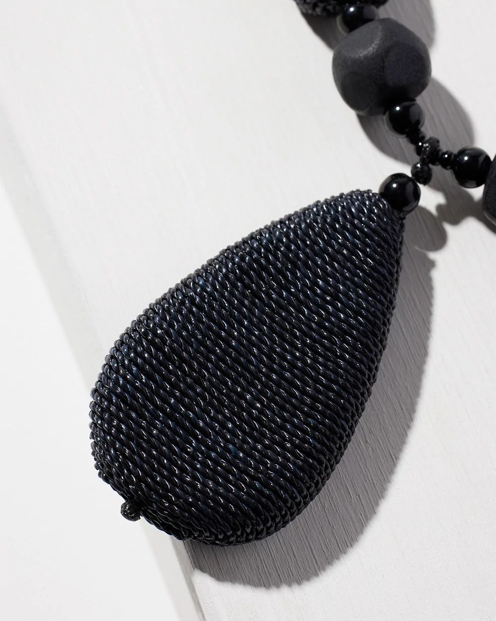 Black Pendant Necklace