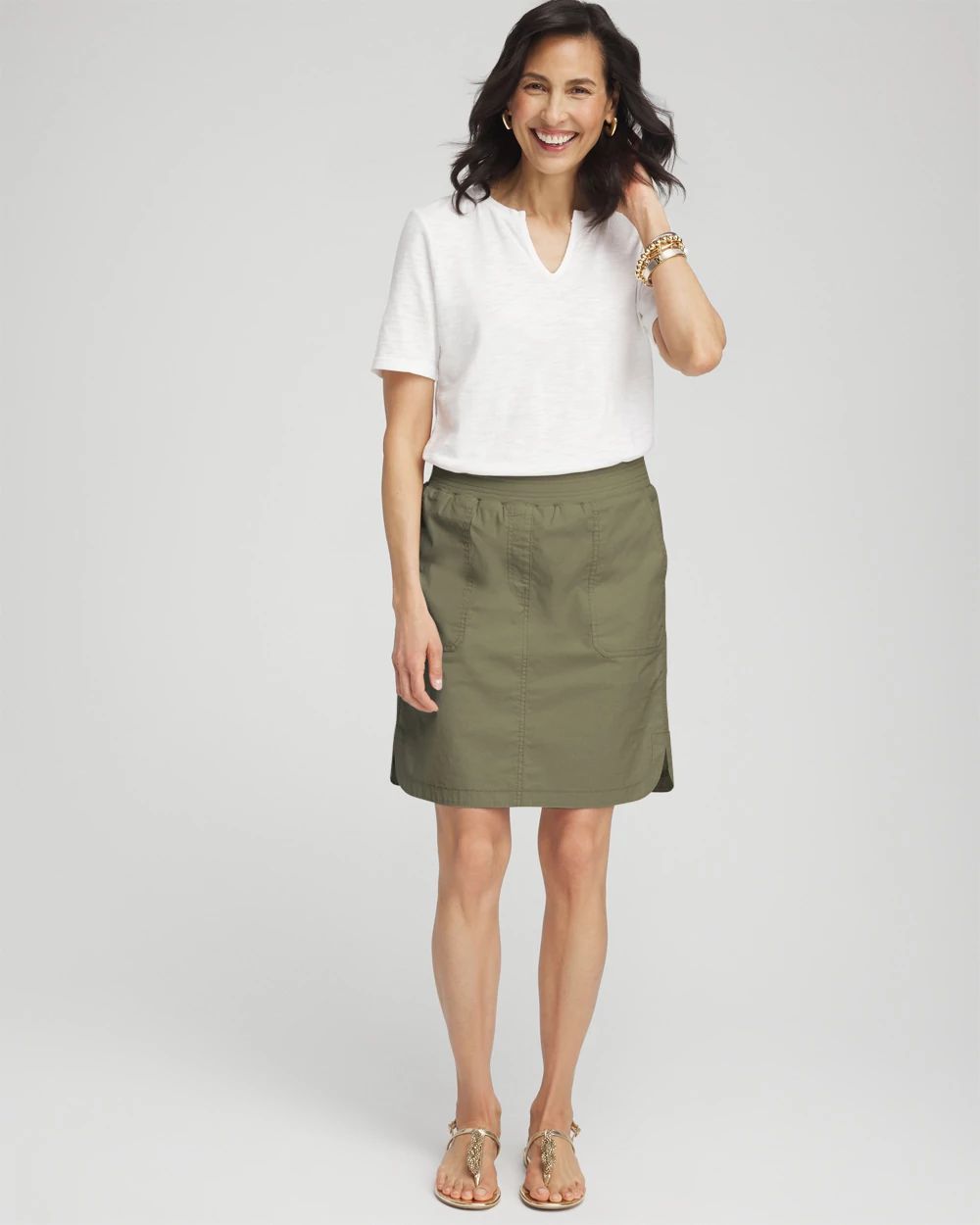 Poplin Skort