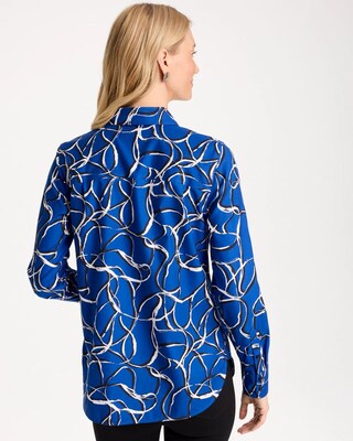 No Iron™ Stretch Printed Shirt click to view larger image.