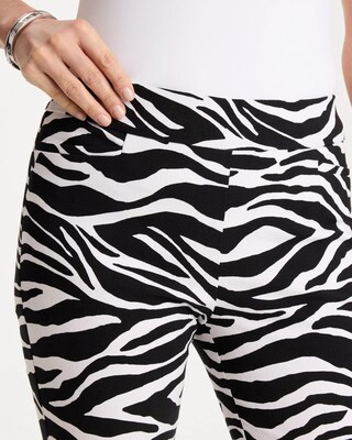 Zebra Brigitte™ Slim Pull-On Crop Pant click to view larger image.
