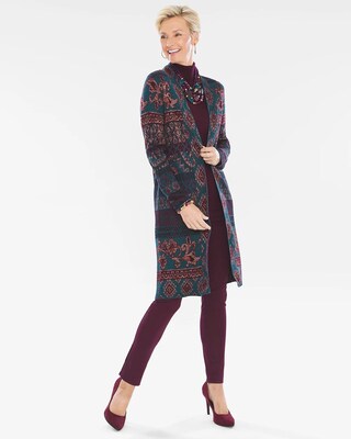 Tapestry-Jacquard Cardigan