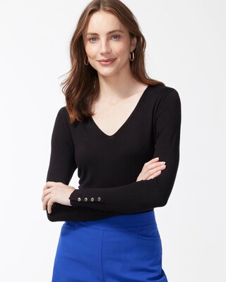 V-Neck Pullover Sweater