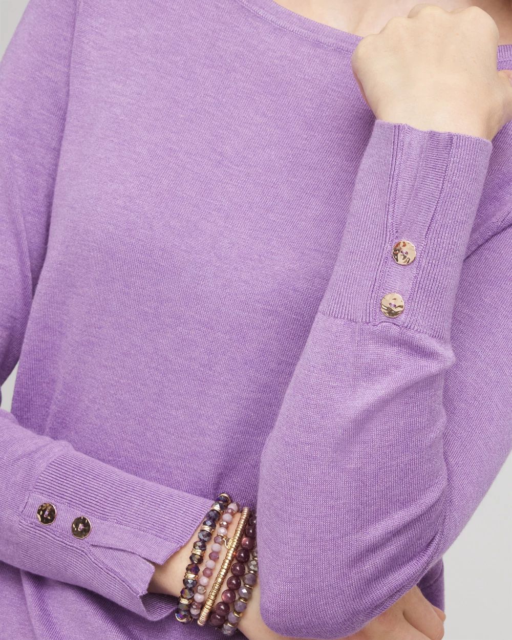 Long Sleeve Pullover Sweater click to view larger image.