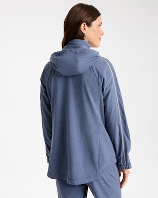 Zenergy® UPF Zip-Front Caviar Trim Jacket click to view larger image.