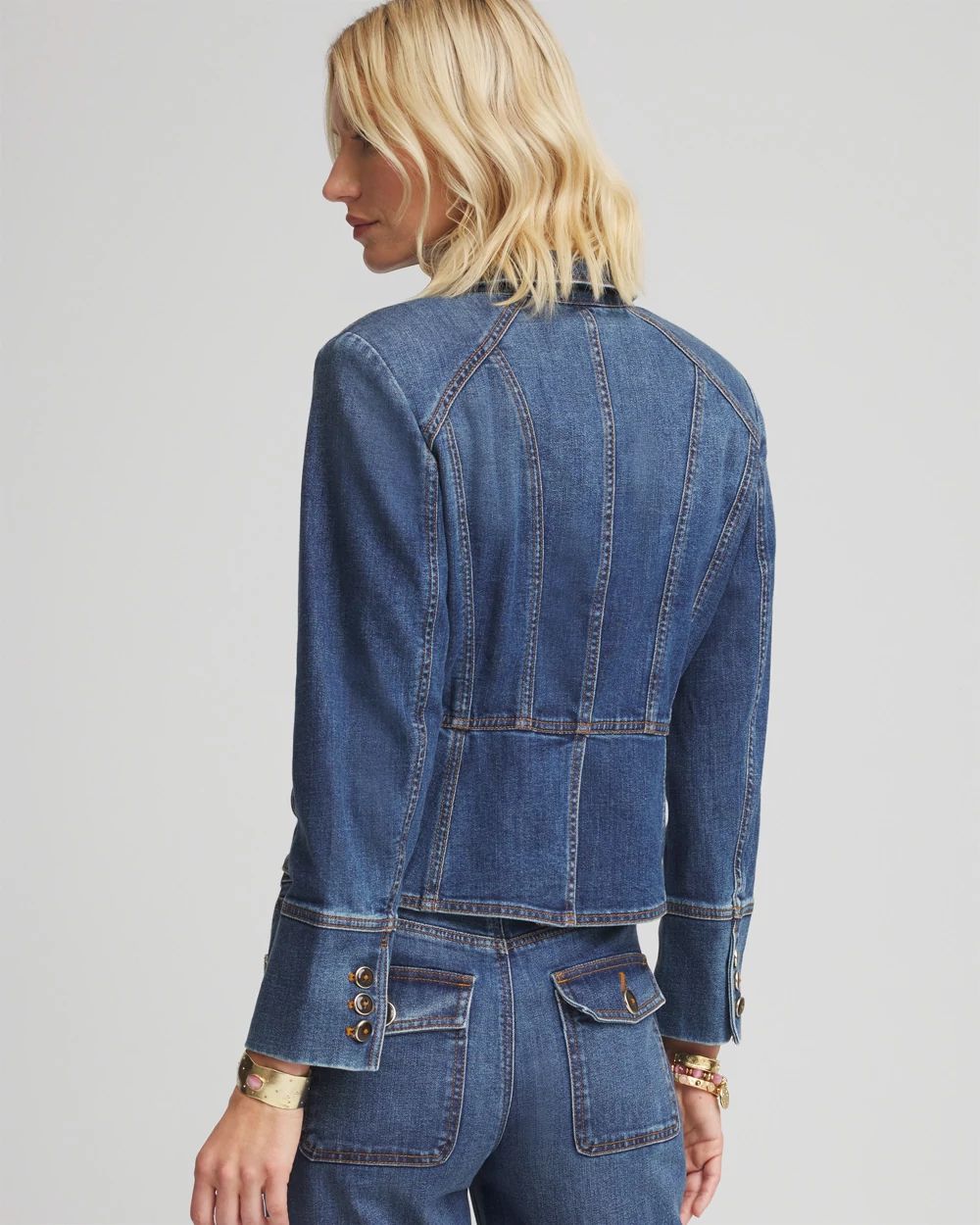Peplum Jean Jacket