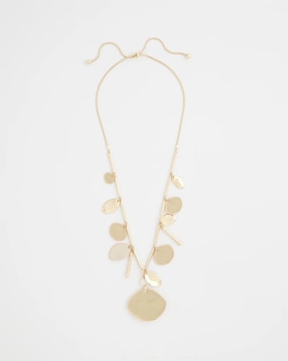 Gold Long Single Strand Necklace
