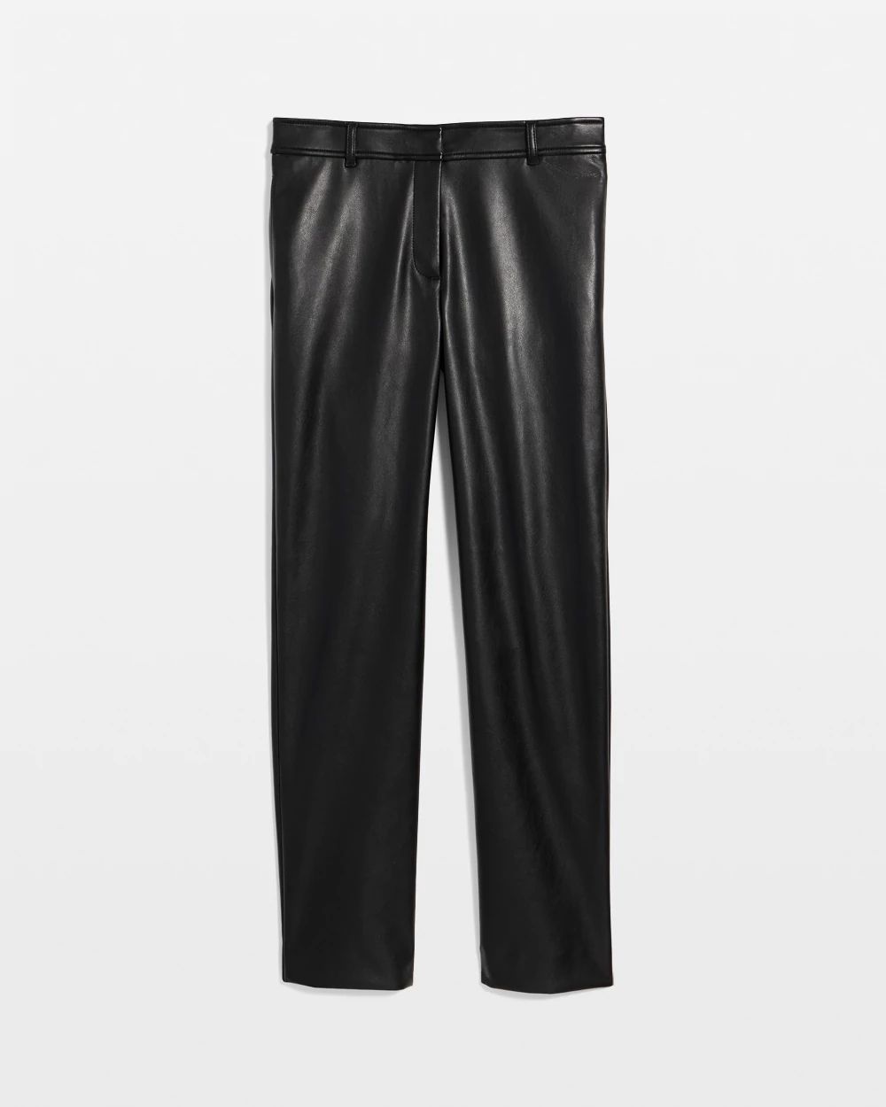 Emme Faux Leather Straight Ankle Pants click to view larger image.
