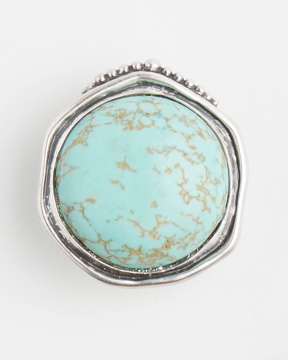 No Droop™ Turquoise Howlite Clip-on Earrings