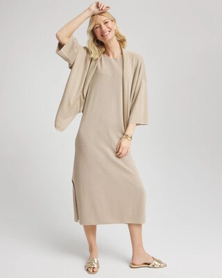 Travelers™ Collection Metallic Knit Cardigan click to view larger image.