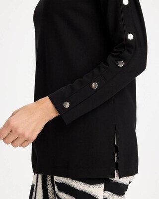 Ponte Cotton Button Tunic click to view larger image.