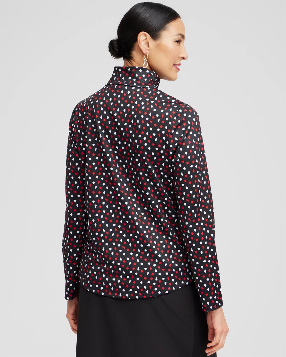 Zenergy® UPF Heart Print Long Sleeve Top