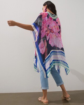 Floral Ruana