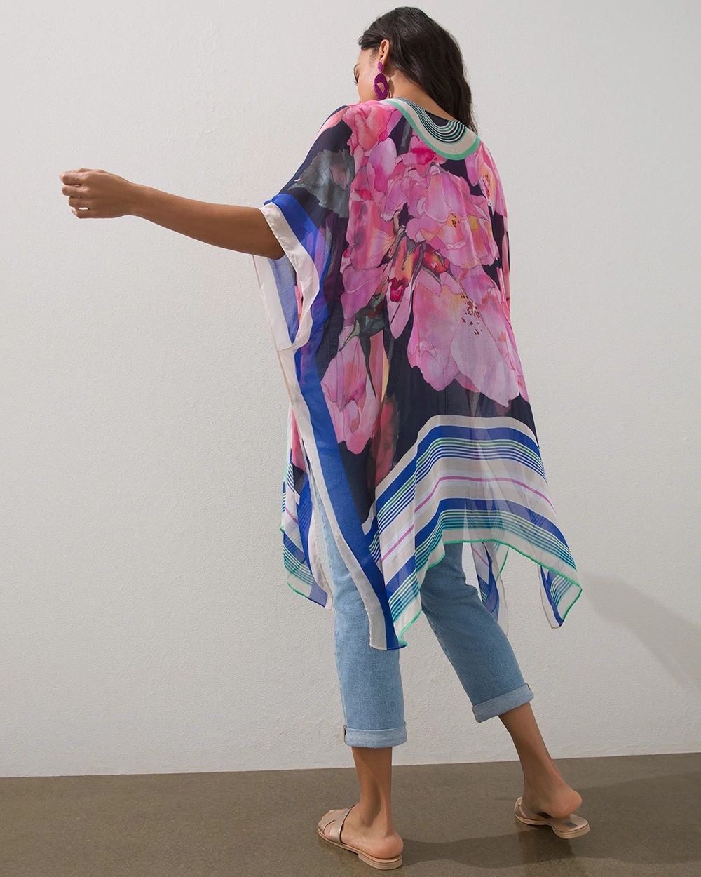 Floral Ruana
