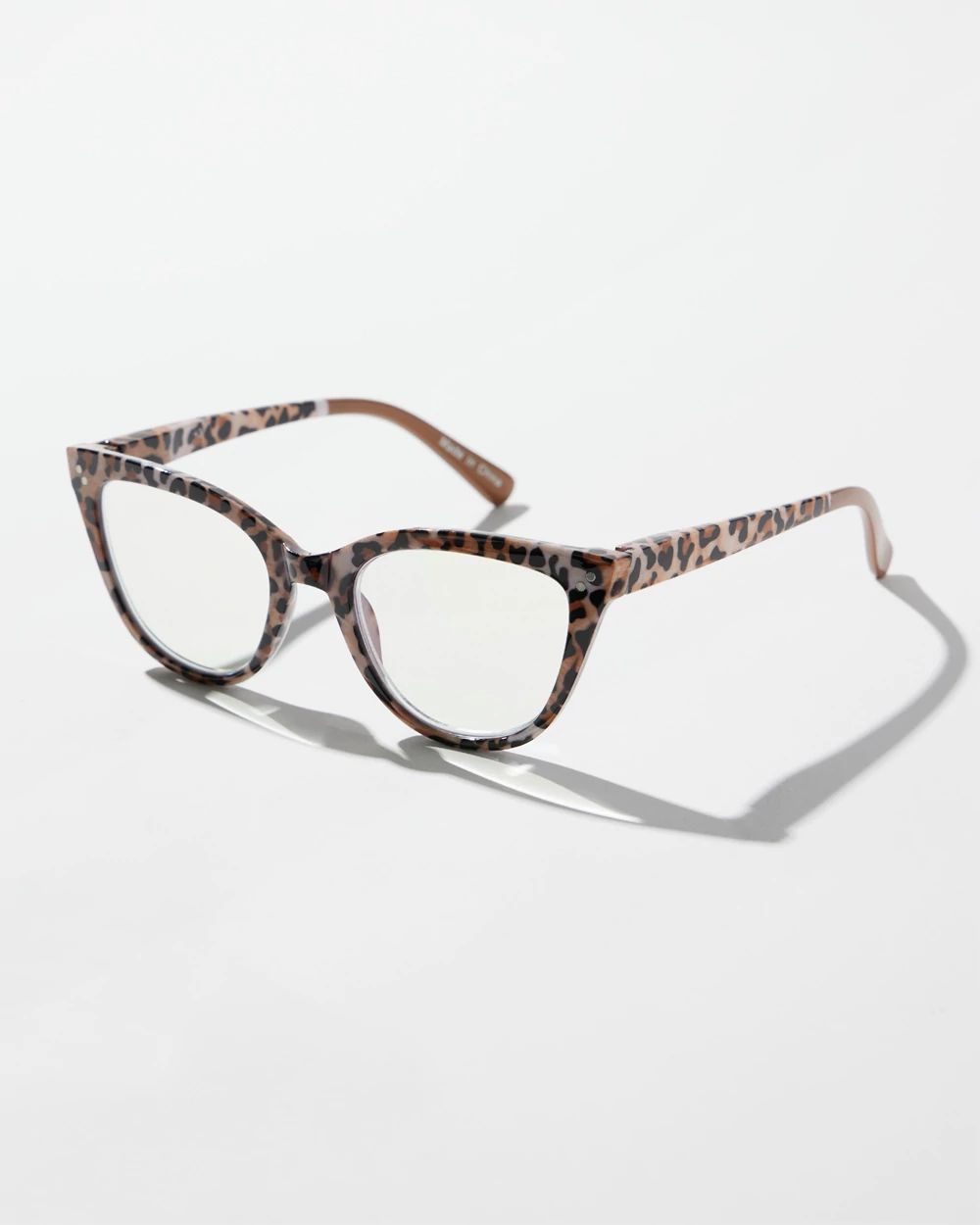 Animal Print Cateye Readers