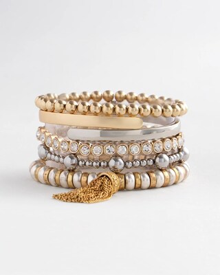 Mixed Metal Cuff Bracelet click to view larger image.