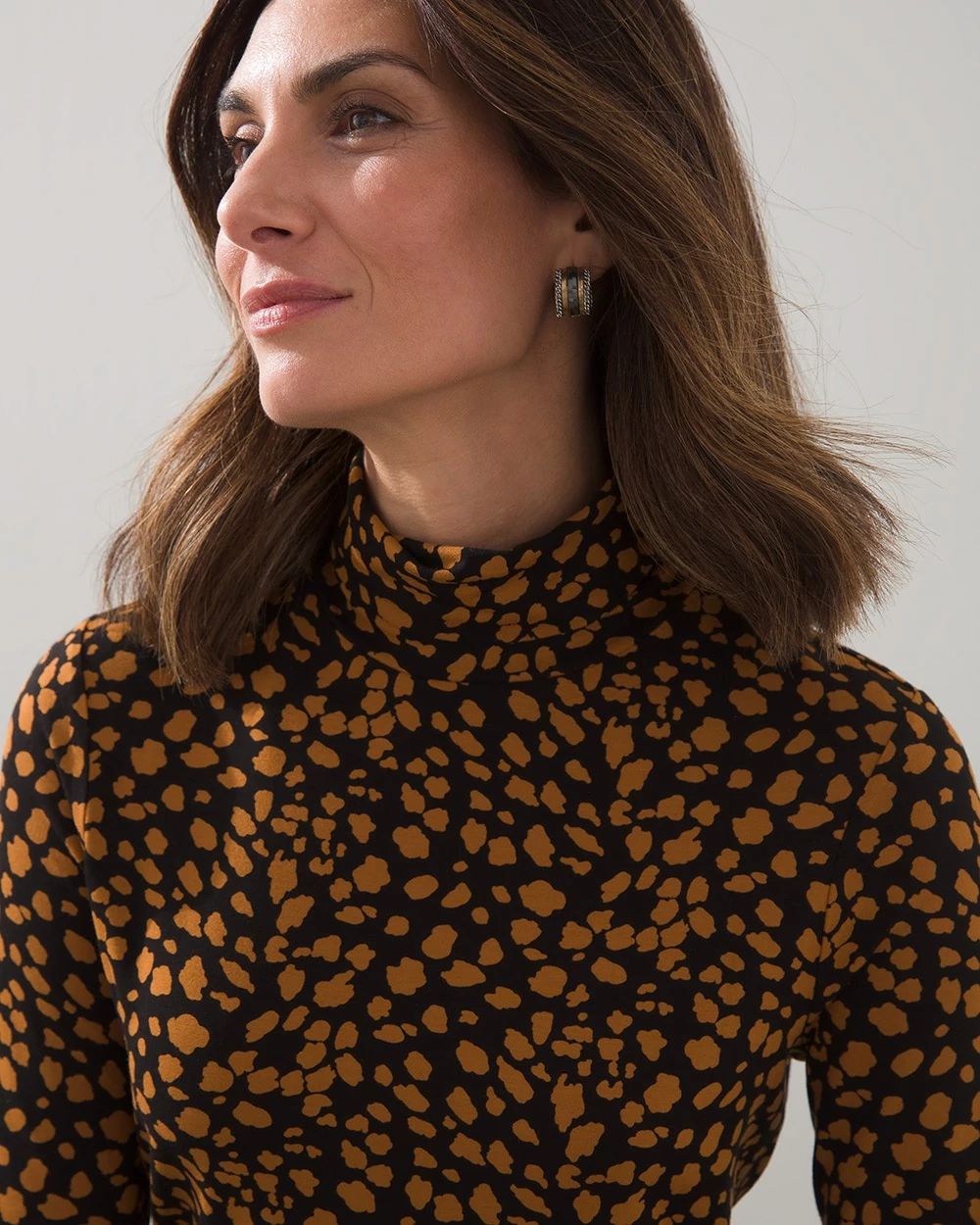 Touch of Cool Cheetah Turtleneck