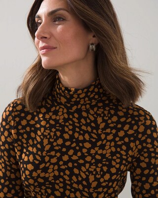 Touch of Cool Cheetah Turtleneck