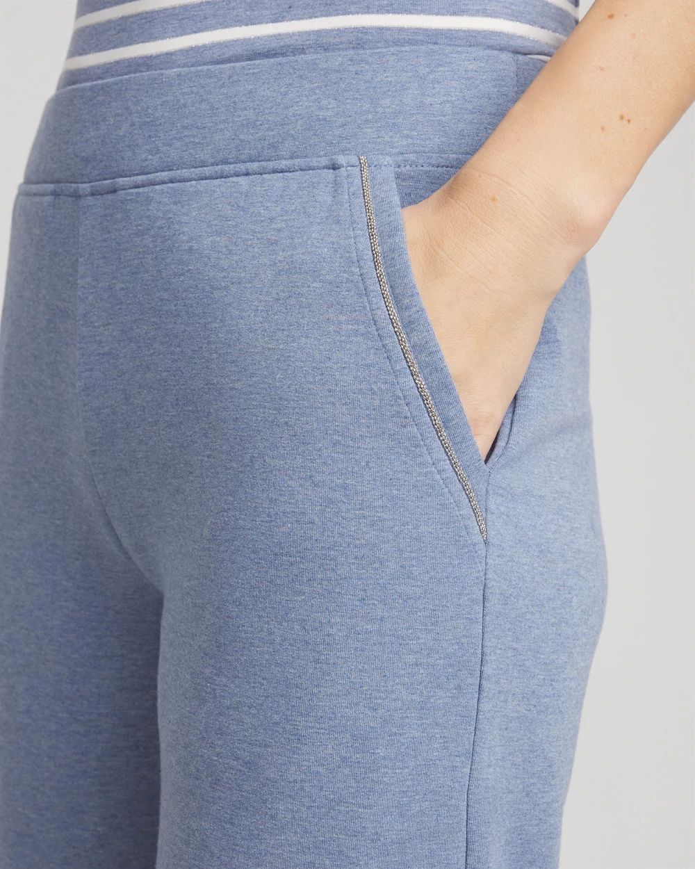 Zenergy® French Terry Wide-Leg Cropped Pants