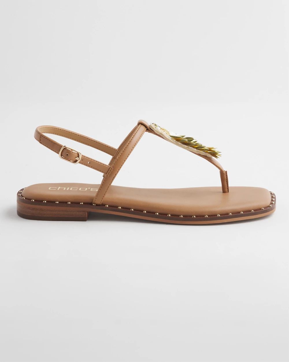 Parrot T-Strap Sandals