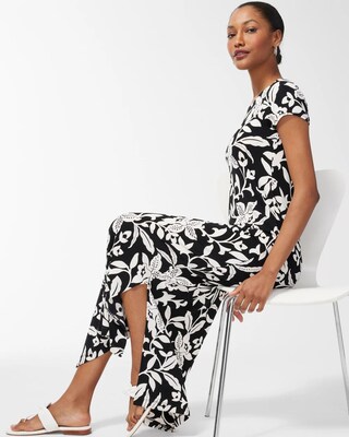 Travelers Floral Print Cap Sleeve Dress