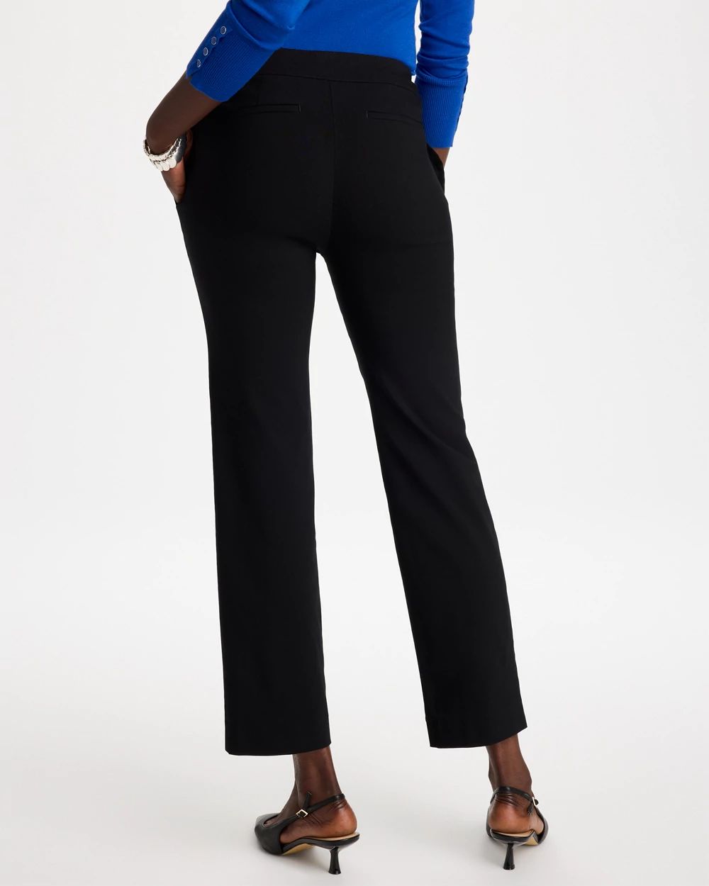 Brigitte™ Tab Straight Ankle Pants click to view larger image.