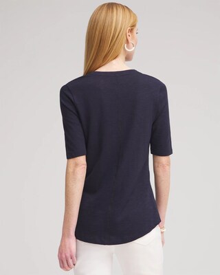 Elbow Sleeve A-line Tee click to view larger image.
