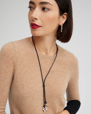 Leather Star Pendant Necklace