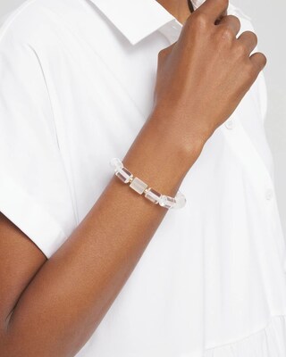 Jade Barrel Stretch Bracelet