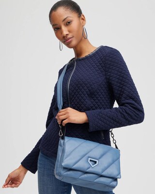 Blue Quilted Bag