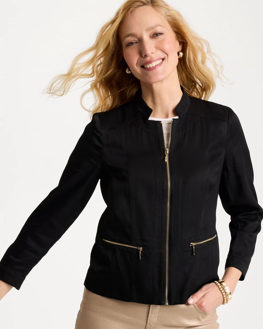 Textured Shine Jacket