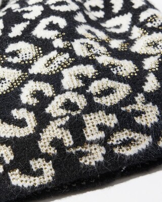 Jacquard Animal Print Hat