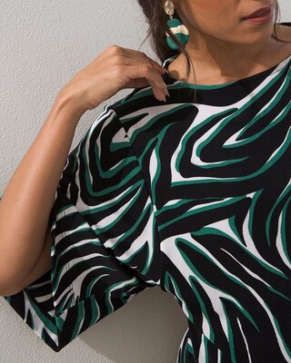 Travelers Zebra Print Top