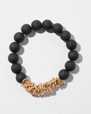 Matte Black Hero Stretch Bracelet