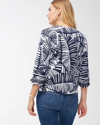 Palm Print Cardigan