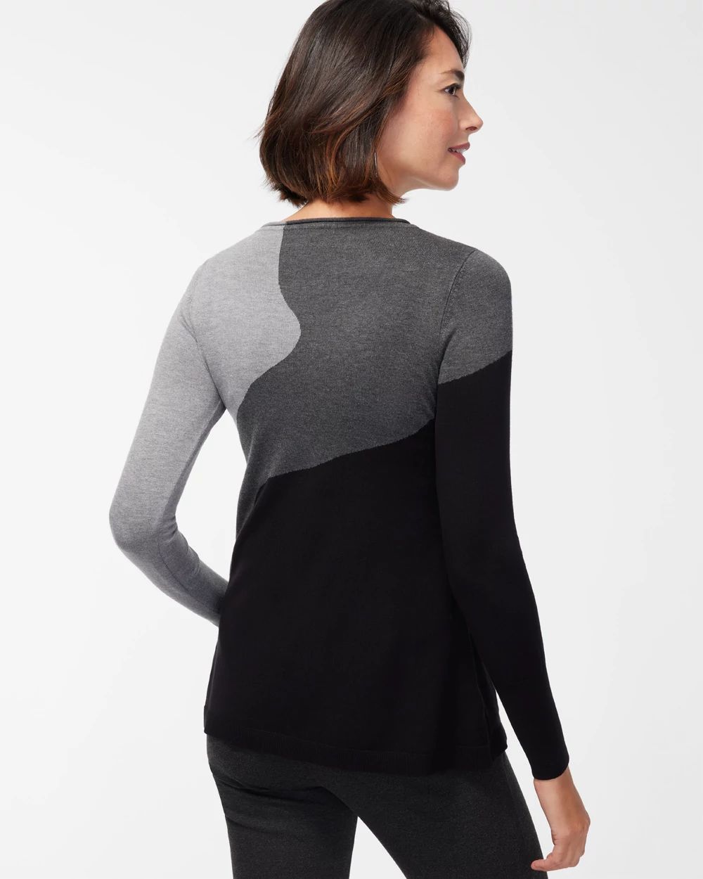 Intarsia Pullover Sweater