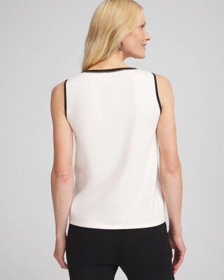 Zenergy® Luxe Cashmere Blend Ballchain Tank click to view larger image.