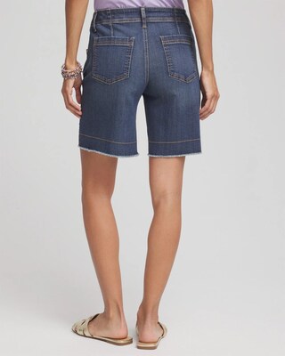 Pull-On Fray Hem Shorts click to view larger image.