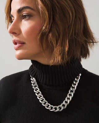 Silvertone Chain Necklace