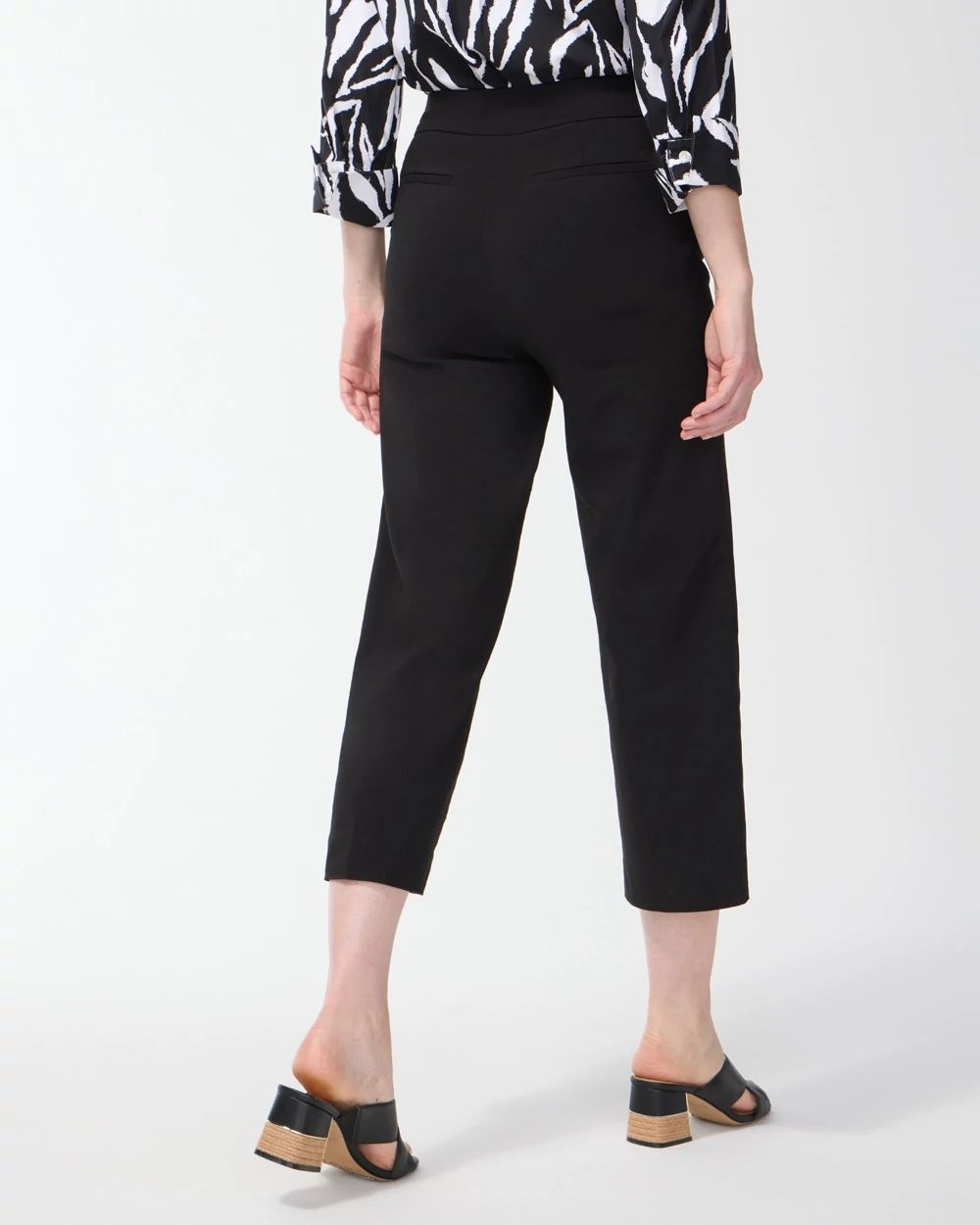 Petite Brigitte Wide Leg Cropped Pants