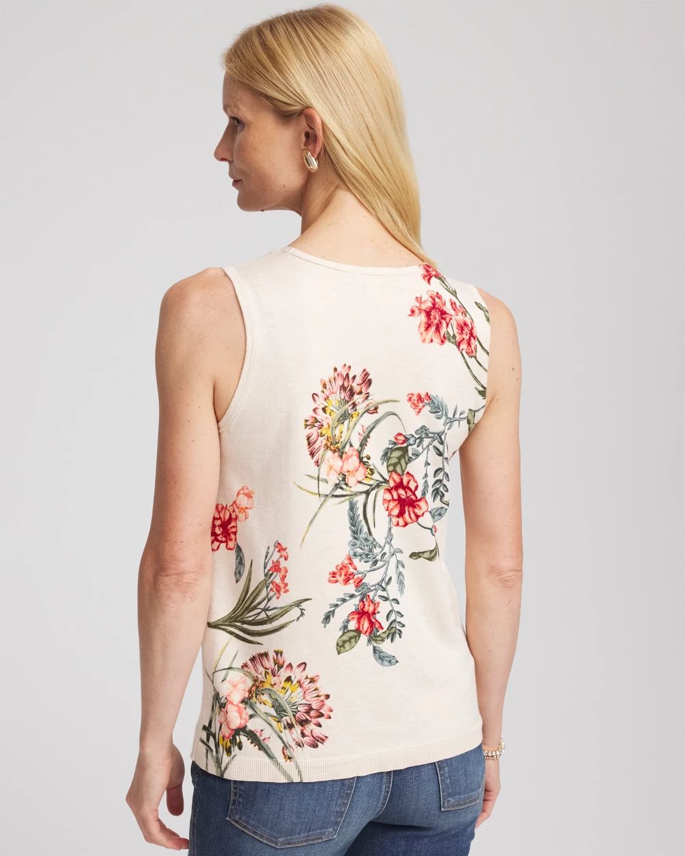Ella Printed Sweater Tank
