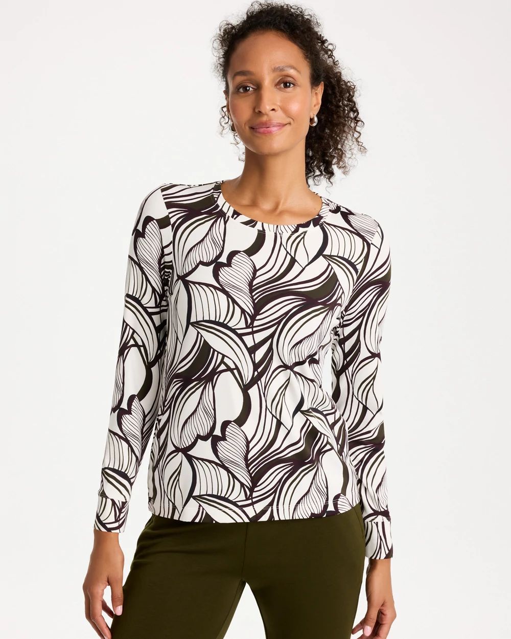Zenergy® Soft Brushed Printed Top