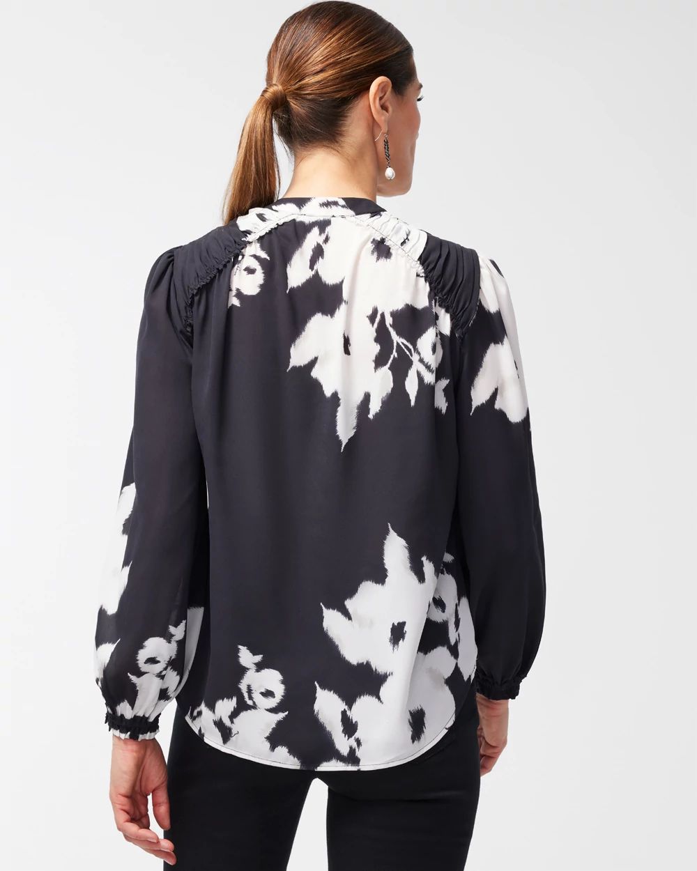 Floral Pintuck Shirt