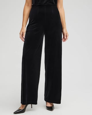Travelers Collection Velvet Wide Leg Pants