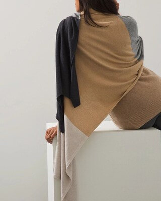 Cashmere-Wool Blend Travel Wrap