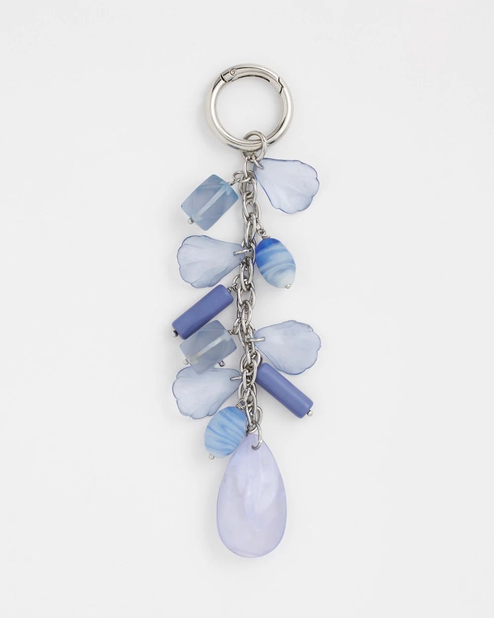 Blue Petals Bag Clip Charm