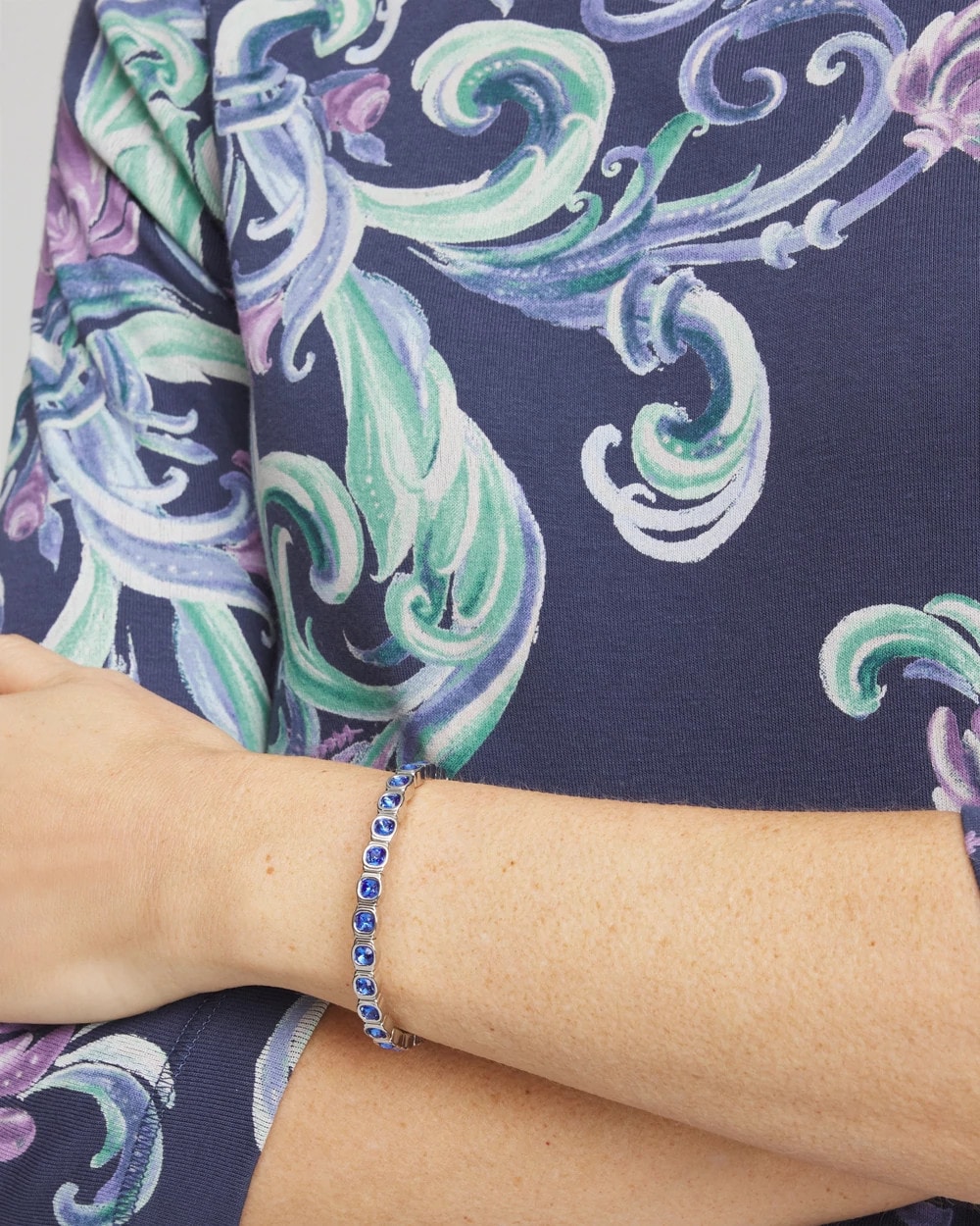 Small Faceted Stretch Bracelet