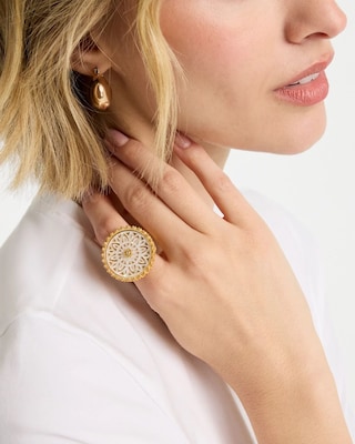 Pearlescent Stretch Ring click to view larger image.